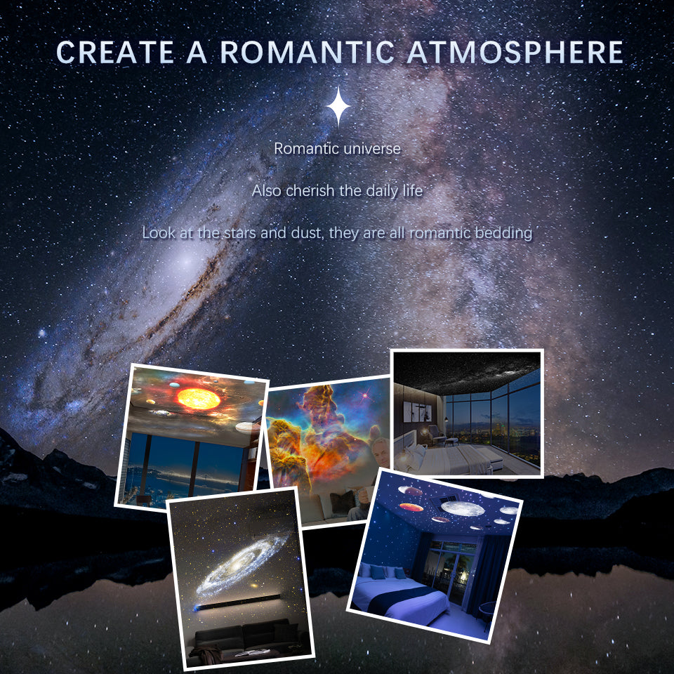 Globe Galaxy Projector 12-in-1 Planetarium Night Light - 360° Rotating Starry Sky Projector with HD Film Discs, Nebula & Star Projector for Kids Bedroom Decor