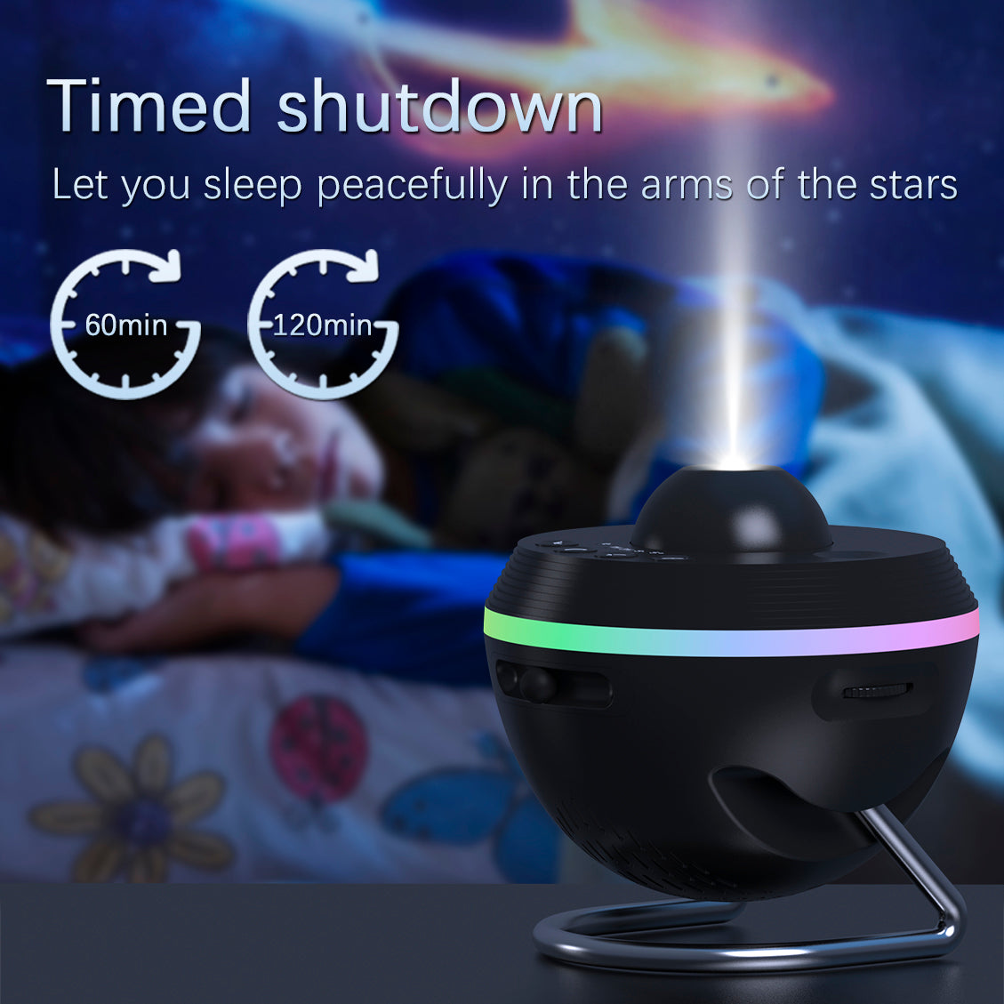 Meteor Galaxy Projector 13-in-1 Planetarium Night Light - 4K HD 360° Rotating Starry Sky Projector with Customizable Film Discs for Kids Bedroom Decor & Gift