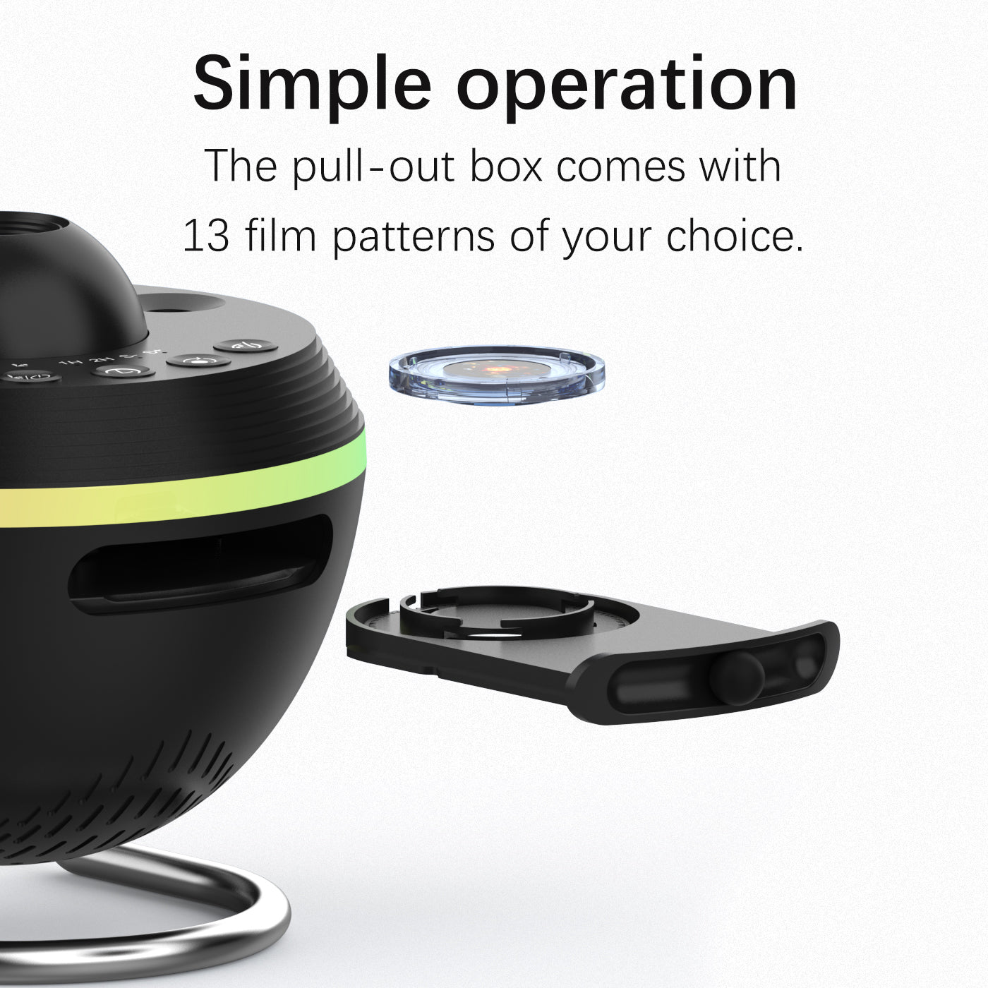 Meteor Galaxy Projector 13-in-1 Planetarium Night Light - 4K HD 360° Rotating Starry Sky Projector with Customizable Film Discs for Kids Bedroom Decor & Gift